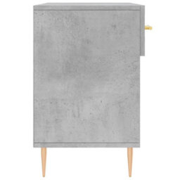 Berkfield Industrial Shoe Bench Concrete Grey 102X35X55 Cm Engineered Wood - thumbnail 7