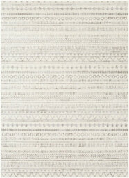 Livabliss Pisa-Geometric Grey Charcoal Off-White Living Dining Bedroom Rug 150 X 213 Cm Easy Care, Non Shedding - thumbnail 1