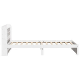 Walplus Bed Frame With Headboard Without Mattress White 75X190 Cm Small Single - thumbnail 7