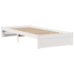 Walplus Bed Frame With Headboard Without Mattress White 75X190 Cm Small Single - thumbnail 5