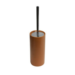 GoodHome Lassane Matt Orange Ceramic Toilet Brush & Holder - thumbnail 1