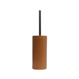 GoodHome Lassane Matt Orange Ceramic Toilet Brush & Holder - thumbnail 2
