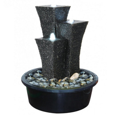 Outdoor Living UK Solar Oriental Towers On Sump Oriental Water Feature Without Cover