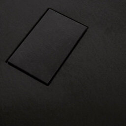 Homestylestore Black Grid Floating Glass Wet Room Walk In Shower Enclosure With Graphite Slate Effect Tray 1400 X 800mm - thumbnail 4
