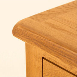 Lanner Oak Small 2 Door Corner Cabinet - Fully Assembled By Roseland Furniture - thumbnail 8