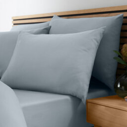 Catherine Lansfield So Soft Non-Iron Single Fitted Sheet Slate Grey - thumbnail 1