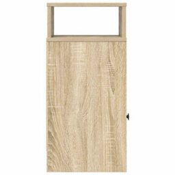 Berkfield Bedside Cabinets 2 Pcs With Drawer Sonoma Oak 25X31X66 Cm - thumbnail 6