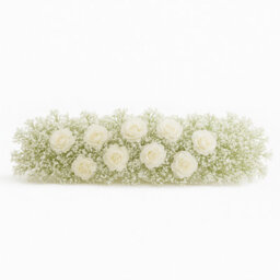 Sandra Chaircovers Wedding General 100Cm Ivory Artificial Gypsophila Table Flower Arrangement, Baby Breath Floral Centrepiece Display - thumbnail 2