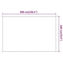 Berkfield Vertical Awning Light Green 180X600 Cm Oxford Fabric - thumbnail 5
