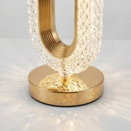 2 Pack Usb Led Crystal Table Lamps Touch Dimmable Bedside Night Lights - thumbnail 5