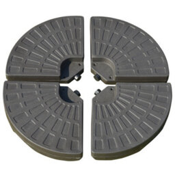 Outsunny 4Pcs Cantilever Offset Patio Parasol Base Stand, Water & Sand Filled - thumbnail 2