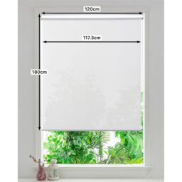GoodHome Badallo Corded Optic White Daylight & Thermal Roller Blind (W)120Cm (L)180Cm - thumbnail 7
