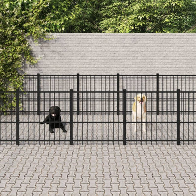 Berkfield Outdoor Dog Kennel Steel 16.94 M2 - image 1
