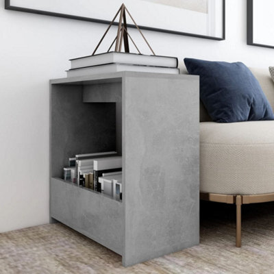 Berkfield Side Table Concrete Grey 50X26X50 Cm Engineered Wood - image 1
