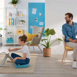 Leitz Ergo Cosy Adjustable Ergonomic Portable Laptop Standing Desk Converter 700 X 350mm For Home Office In Grey - thumbnail 6