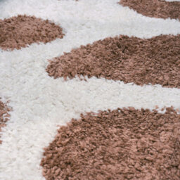 The Rugs Moodi Shaggy Brown Froth Rug Runner Abstract Thick High Pile For Living Rooms, Bedrooms, Hallways, Kitchens - thumbnail 3