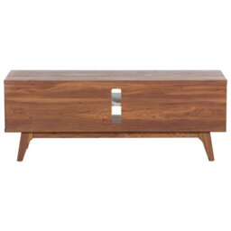 Wyld And Coco Novahome Tv Stand Dark Brown And White With Storage And Cable Management, W142 X D40 X H53Cm - thumbnail 5