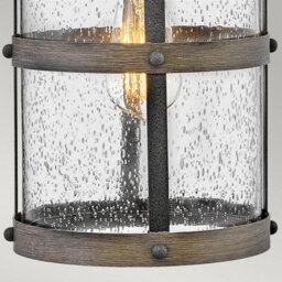 Luminosa Lighting Luminosa Hinkley Lakehouse Outdoor Wall Lantern Aged Zinc With Driftwood Grey, Ip44 - thumbnail 4