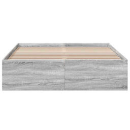 Berkfield Bed Frame Without Mattress Grey Sonoma 120X190 Cm Small Double - thumbnail 4