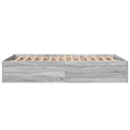 Berkfield Bed Frame Without Mattress Grey Sonoma 120X190 Cm Small Double - thumbnail 5