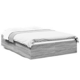 Berkfield Bed Frame Without Mattress Grey Sonoma 120X190 Cm Small Double - thumbnail 2