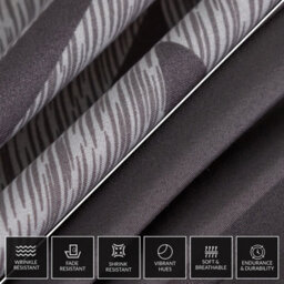 Lazzaro Premium Microfibre King Duvet Cover Set Breathable Reversible Easy Care With Zipper Closure - thumbnail 7