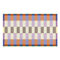 Artsy Doormats Elizabeth Olwen Blue Purple Check Indoor/outdoor Doormat (90X60Cm) - thumbnail 2
