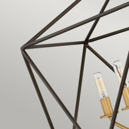 Luminosa Lighting Astrid 5 Light Cage Pendant Chandelier Metallic Matte Bronze - thumbnail 3