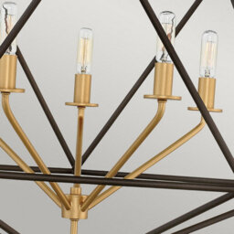 Luminosa Lighting Astrid 5 Light Cage Pendant Chandelier Metallic Matte Bronze - thumbnail 4