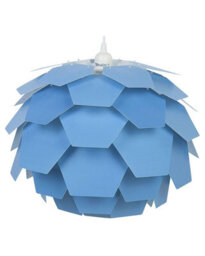 Wyld And Coco Nordic Glow Blue Pine Cone Shade Pendant Lamp, W40 X D40 X H165Cm, Gloss Blue - thumbnail 1