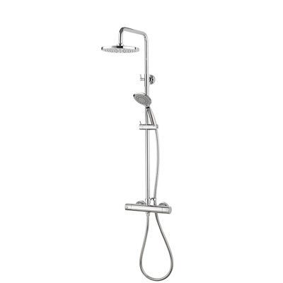 Aqualisa Sierra Chrome Effect Rear Fed Mixer Shower With 2 Heads & 1500M Hose Length - image 1