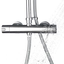 Aqualisa Sierra Chrome Effect Rear Fed Mixer Shower With 2 Heads & 1500M Hose Length - thumbnail 2