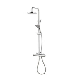 Aqualisa Sierra Chrome Effect Rear Fed Mixer Shower With 2 Heads & 1500M Hose Length - thumbnail 1