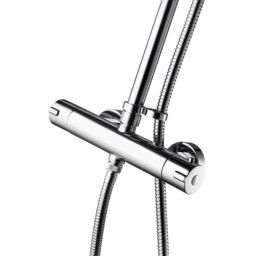 Aqualisa Sierra Chrome Effect Rear Fed Mixer Shower With 2 Heads & 1500M Hose Length - thumbnail 4