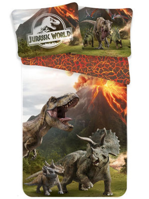Jurassic World 100% Cotton Single Duvet Cover Set - European Size - image 1