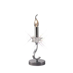 Luminosa Lighting Luminosa Nydia Table Lamp Without Shade E14 Polished Chrome/crystal - thumbnail 1
