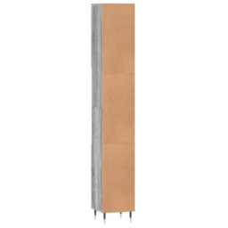 Berkfield Bathroom Cabinet Grey Sonoma 30X30X190 Cm Engineered Wood - thumbnail 8