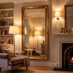 Home Luxe Interiors Large Gold Vintage Wall Mirror Ornate Carved Full Length  158X78Cm - thumbnail 2