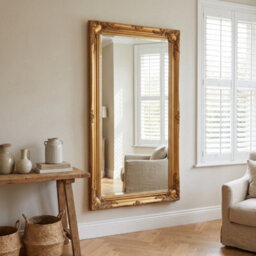 Home Luxe Interiors Large Gold Vintage Wall Mirror Ornate Carved Full Length  158X78Cm - thumbnail 1