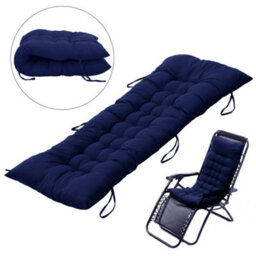 Living And Home Dark Blue Garden Bench Swing Chair Seat Pad Cushion Sun Lounger Cushion For Indoor Outdoor W 40 Cm X L 110 Cm - thumbnail 2
