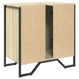 Berkfield Bathroom Sink Cabinet Sonoma Oak 60X35X60 Cm Engineered Wood - thumbnail 6