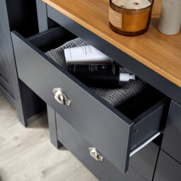 Home Source Camden 6 Drawer Chest Graphite - thumbnail 7