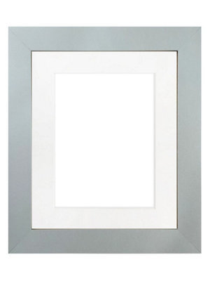 Frames By Post Metro Light Grey Frame With White Mount For Image Size A3 - image 1
