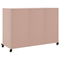 Berkfield Sideboard Pink 100.5X39X72 Cm Steel - thumbnail 8