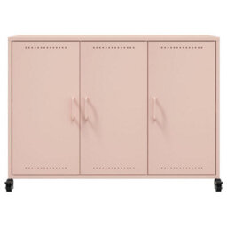 Berkfield Sideboard Pink 100.5X39X72 Cm Steel - thumbnail 6