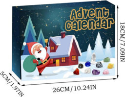 Mineral Gem Advent Calendar - 24 Days Countdown, Crystals, Children's Christmas Gift - thumbnail 7