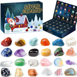 Mineral Gem Advent Calendar - 24 Days Countdown, Crystals, Children's Christmas Gift