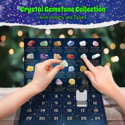 Mineral Gem Advent Calendar - 24 Days Countdown, Crystals, Children's Christmas Gift - thumbnail 2