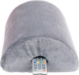 Grey Multipurpose Memory Foam Pillow - Neck, Lumbar Or Knee Support Cushion Or Foot Rest - Measures 14 X 28 X 36Cm - thumbnail 1