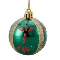 Living And Home 30-Piece Set Of 6Cm Painted Christmas Balls Gift Box Christmas Tree Decorations - thumbnail 4